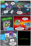  brain dialog english_text equine eyewear fallout_equestria female friendship_is_magic giraffe glasses horn horse machine madmax mammal mechanical my_little_pony my_little_pony_friendship_is_magic pony rarity_(mlp) robot sweetie_bot text unicorn 