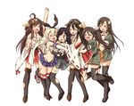  :o ;o ^_^ ankle_boots arm_up asashio_(kantai_collection) bandaid black_footwear black_hair black_legwear black_panties blonde_hair blue_eyes blush boots brown_hair bruise cheek-to-cheek chikuma_(kantai_collection) clenched_hands closed_eyes commentary cross-laced_footwear dirty elbow_gloves frilled_skirt frills gloves grey_footwear group_hug hairband haruna_(kantai_collection) hug injury kantai_collection knee_boots kongou_(kantai_collection) lace-up_boots long_hair multiple_girls onaya_masakazu one_eye_closed open_mouth panties ribbon-trimmed_sleeves ribbon_trim school_uniform shimakaze_(kantai_collection) simple_background skirt smile striped striped_legwear tears thigh_boots thighhighs tone_(kantai_collection) torn_clothes torn_legwear underwear white_background wince 