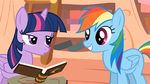  animated blue_fur book cutie_mark duo equine female friendship_is_magic fur hair horn horse immatoonlink mammal multi-colored_hair my_little_pony pegasus pony purple_eyes purple_fur rainbow_dash_(mlp) twilight_sparkle_(mlp) two_tone_hair vibrating winged_unicorn wings 