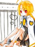  ahoge bad_id bad_pixiv_id blazblue blonde_hair bodysuit cape lambda-11 red_eyes 