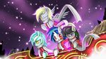  bad black_hair blonde_hair blue_hair clothed clothing coat cyanaeolin derpy_hooves_(mlp) equine female feral forest friendship_is_magic fur green_fur grey_fur group hair horn horse long_hair looking_at_viewer lyra_(mlp) lyra_heartstrings_(mlp) mammal my_little_pony night night_sky octavia_(mlp) one_eye_closed open_mouth pegasus pony red_eyes rope scarf sky sled smile snow snowing tree two_tone_hair unicorn vinyl_scratch_(mlp) white_fur wings wink yellow_eyes 