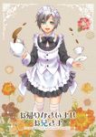  alternate_costume arikawa_kinu bad_id bad_pixiv_id black_hair bow copyright_name cover cover_page crossdressing cup detached_collar enmaided flower frills green_eyes ludger_will_kresnik maid maid_headdress male_focus multicolored_hair plate ribbon skirt smile solo tales_of_(series) tales_of_xillia tales_of_xillia_2 teacup teapot thighhighs two-tone_hair white_hair white_legwear zettai_ryouiki 