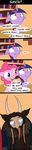  blue_eyes book bookshelf comic dialog english_text equine female friendship_is_magic fur hair horn horse krampus library loceri mammal my_little_pony pink_hair pinkie_pie_(mlp) pony purple_eyes purple_hair red_eyes text tongue tongue_out twilight_sparkle_(mlp) winged_unicorn wings 