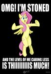  black_background blue_eyes cutie_mark english_text equine female fluttershy_(mlp) flying friendship_is_magic horse mammal my_little_pony pegasus plain_background pony solo text wings wolfjedisamuel 