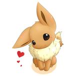  ambiguous_gender black_eyes brown_fur brown_skin canine chest_tuft cute eevee fur looking_at_viewer mammal nintendo paws plain_background pok&#233;mon pok&eacute;mon smile solo tomcat_in_sky tuft video_games white_background 