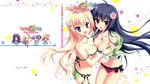  4girls absurdres blonde_hair collarbone highres karumaruka_circle multiple_girls saga_planets swimsuits 