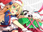  arakune bad_id bad_pixiv_id birthday blazblue blonde_hair christmas doll green_eyes hakumen kuro_yuzu lao_jiu noel_vermillion ragna_the_bloodedge winter_clothes 