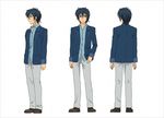  character_sheet golden_time hasegawa_shin'ya male_focus official_art profile simple_background white_background yanagisawa_mitsuo 