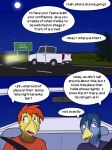  anthro avian comic dialogue driving english_text fuze male night text truck vehicle 