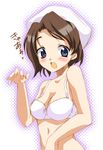 blush bra breasts cleavage kanae_arisu lingerie medium_breasts shannon solo umineko_no_naku_koro_ni underwear 