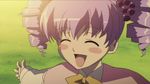  akikan! budoko child happy object_namesake purple_hair screencap solo twintails 