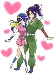  1girl artist_request basilisk_(manga) couple happy heart hetero iga_oboro japanese_clothes kouga_gennosuke lowres ninja 