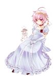  ? blush bridal_veil bride dress hairband komeiji_koishi komeiji_satori multiple_girls n-mix purple_eyes purple_hair short_hair siblings sisters touhou veil wedding_dress 