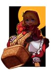  bad_id bad_pixiv_id basket blonde_hair blue_eyes bulleta dress highres kansou_samehada red_dress solo vampire_(game) 