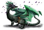  ahro belt claws crouching dragon fantasy feathers female feral flight flight_rising flower fur green_eyes horn mask rising rose scalie shaded solo sword weapon wildclaw_dragon wings 