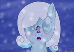  absurd_res blue_eyes equine female hi_res horse kisakarou mammal my_little_pony open_mouth pony snow_drop snowdrop_(mlp) solo 