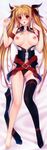 absurdres arm_belt bare_chest bed_sheet belt black_legwear black_panties blonde_hair blush breasts dakimakura fate_testarossa full-face_blush full_body hair_ribbon highres huge_filesize large_breasts leg_up legs long_hair lying lyrical_nanoha mahou_shoujo_lyrical_nanoha_strikers nipples no_bra on_back on_bed open_clothes open_mouth open_shirt panties panties_aside pen_(steelleets) pussy pussy_juice red_eyes ribbon shirt single_thighhigh solo string_panties thighhighs thighhighs_removed twintails uncensored underwear very_long_hair 