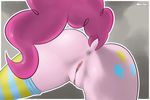  anthro anthrofied anus butt cutie_mark derpah equine female friendship_is_magic fur hi_res horse mammal my_little_pony pink_fur pinkie_pie_(mlp) pony presenting presenting_hindquarters presenting_pussy pussy solo 