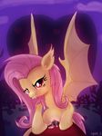  bat_pony bat_wings cum equine fangs female feral flutterbat_(mlp) fluttershy_(mlp) friendship_is_magic fur hair horse looking_at_viewer male mammal my_little_pony pink_hair pony pussy red_eyes sex straight syoee_b wings yellow_fur 
