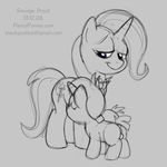  alicorn_amulet breastfeeding cub equine female friendship_is_magic horn horse lactating male mammal my_little_pony pony sketch smudge_proof snails_(mlp) snips_(mlp) trixie_(mlp) unicorn young 
