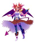  bat_wings boots braid breasts chimerism corset demon_girl disgaea dragon_quest dragon_quest_viii dress elbow_gloves etna fusion gloves jessica_albert knee_boots large_breasts long_hair makai_senki_disgaea pantyhose pink_gloves pointy_ears rebecca_streisand red_eyes red_hair robert_porter short_shorts shorts solo strapless strapless_dress thighhighs thighhighs_over_pantyhose twintails wild_arms wild_arms_5 wings 
