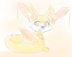  canine cockears fennec fennekin feral fox fuzzywuff knot mammal nintendo pennekin pok&#233;mon pok&eacute;mon sketch video_games 