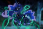  absurd_res aelioszero blue_eyes blue_fur blue_hair cutie_mark equine female feral friendship_is_magic fur hair hi_res horn horse long_hair mammal my_little_pony open_mouth penetration pony princess_luna_(mlp) sex solo tentacle_sex tentacles winged_unicorn wings 