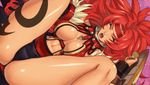  1girl female game_cg long_hair lowres queen&#039;s_blade queen&#039;s_gate_spiral_chaos queen's_blade queen's_gate_spiral_chaos red_hair risty solo 