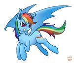  bat_pony bat_wing bat_wings blue_fur cutie_mark equine fangs female feral friendship_is_magic frown fur hair horse long_hair mammal multi-colored_hair my_little_pony norang94 open_mouth pegasus plain_background pony rainbow_dash_(mlp) rainbow_hair solo transparent_background wings 