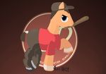  clothing equine furryaoi hat horse invalid_background invalid_color male mammal my_little_pony pants pony safe scout_(team_fortress_2) shoes smile stare team_fortress_2 
