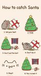  ambiguous_gender animated candy cat christmas cookie cub cute doing_it_wrong eating edit english_text feline fur grey_fur holidays human it's_a_trap mammal milk pusheen pusheen_corp santa_claus snow snowing text trap young 