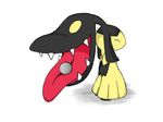  mawile nintendo piercing pok&#233;mon pok&eacute;mon sharp_teeth teeth tongue tongue_piercing unknown_artist video_games 