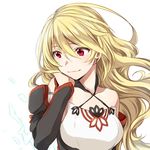  bad_id bad_pixiv_id bare_shoulders blonde_hair detached_sleeves long_hair maruishi milla_maxwell red_eyes solo tales_of_(series) tales_of_xillia tales_of_xillia_2 