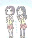  expressionless katashina_(nichijou) minakami_mai mkrkrkm nichijou school_uniform 