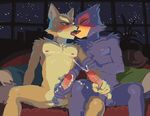  avian canine cum falco_lombardi fox_mccloud gay handjob kissing macks male nintendo star_fox video_games 