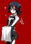  1girl blue_eyes butler funmatu highres kill_la_kill matoi_ryuuko reverse_trap short_hair 