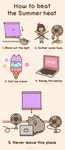  ambiguous_gender animated black_hair blush cat clothed clothing computer cub cute edit english_text feline female hair human ice_cream laptop mammal pusheen pusheen_corp simple_background text the_truth young 