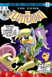 bat_pony daring_do_(mlp) derpy_hooves_(mlp) dragon english_text equine female feral flutterbat_(mlp) fluttershy_(mlp) food friendship_is_magic group henbe horse male mammal muffin my_little_pony pegasus pony spike_(mlp) text vampire wings 