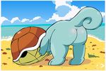  beach butt invalid_tag nintendo pichu90 pok&#233;mon pok&eacute;mon seaside shell squirtle video_games water 