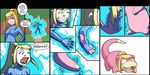  arrahhh blue_eyes female hair human mammal metroid nintendo pink_body pok&#233;mon pok&eacute;mon samus_aran slowpoke transformation unknown_artist video_games what 