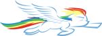  equine female friendship_is_magic hair horse mammal multi-colored_hair my_little_pony pegasus pony rainbow_dash_(mlp) rainbow_hair solo up1ter wings 