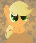  applejack_(mlp) blonde_hair cute equine female friendship_is_magic green_eyes hair hat hi_res horse mammal my_little_pony pony smile solo up1ter young 