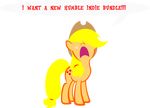  alpha_channel applejack_(mlp) blonde_hair cutie_mark english_text equine female friendship_is_magic hair hi_res horse mammal my_little_pony pony solo text up1ter 