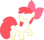  alpha_channel apple_bloom_(mlp) bow cute equine eyes_closed female friendship_is_magic hair hi_res horse mammal my_little_pony pony red_hair solo toung up1ter young 