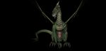  balls black_background cgi claws dragon erection fangs feral gelrend green_dragon green_scales long_neck looking_at_viewer male millennium_dragon naughty_face penis plain_background scales scalie sharp_teeth solo spikes teeth western_dragon wings 