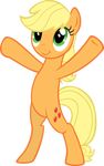  alpha_channel applejack_(mlp) blonde_hair cute cutie_mark equine female friendship_is_magic green_eyes hair hi_res horse mammal my_little_pony pony smile solo up1ter 