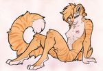  breasts cat chest_tuft feline female fur ladycat mammal nipples nude pinup pose ruaidri solo tuft whiskers 