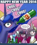  alcohol beverage blush bottle english_text equine female friendship_is_magic group horn horse john_joseco mammal my_little_pony pony princess_celestia_(mlp) princess_luna_(mlp) text trixie_(mlp) tumblr twilight_sparkle_(mlp) unicorn winged_unicorn wings 