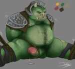  anthro armor balls bdsm beast belly biceps big_penis boar body_hair bondage bottomless bound chest_hair chubby clothing cum cum_drip damingo dripping drooling erection facial_hair fangs fur gamorrean gamorrean_guard glans hair hairy horn humanoid_penis male mammal muscles musk nipples nude overweight pecs penis pig plain_background porcine precum pubes retracted_foreskin saliva scar solo star_wars sweat teeth tusk twitching uncut wet 