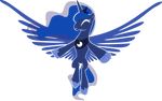  alpha_channel cutie_mark equine female friendship_is_magic hi_res horn horse mammal my_little_pony pony princess_luna_(mlp) solo up1ter winged_unicorn wings 